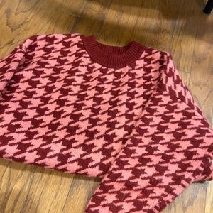 Target oversized sweater ava and viv houndtooth